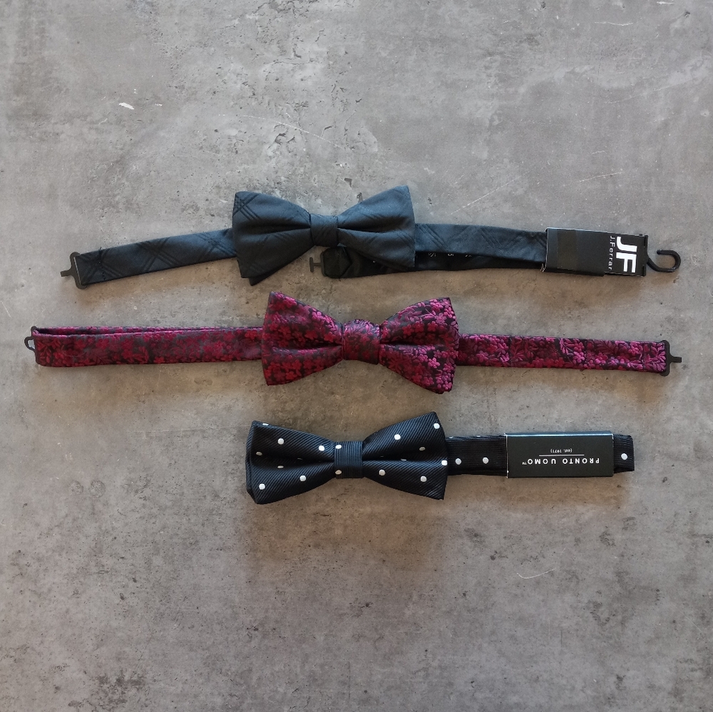 3 bow ties